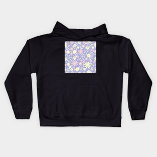 Cotton Candy Lilac Florals Kids Hoodie